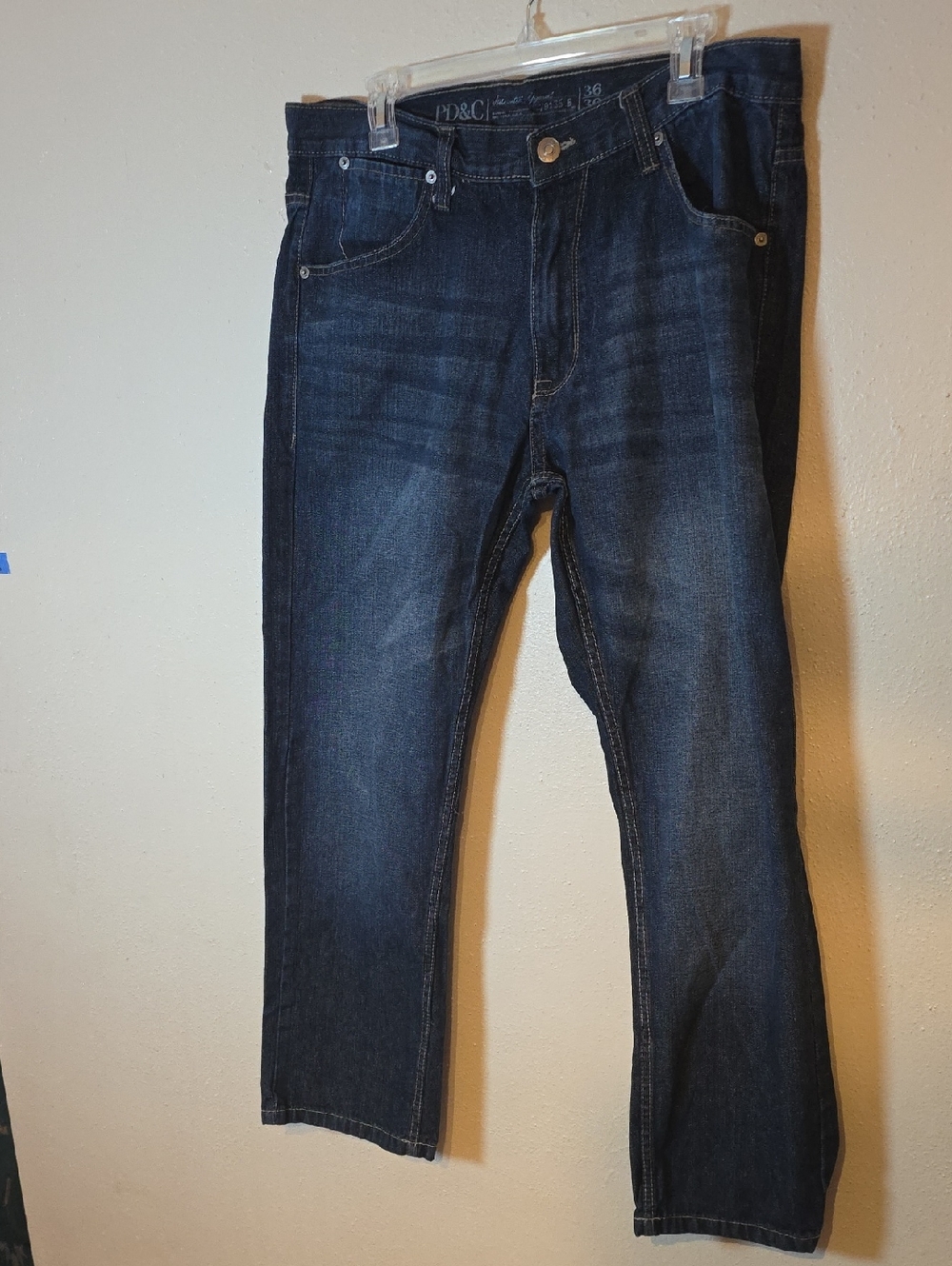 PD&C Dark Blue Straight-Leg Men's Jeans